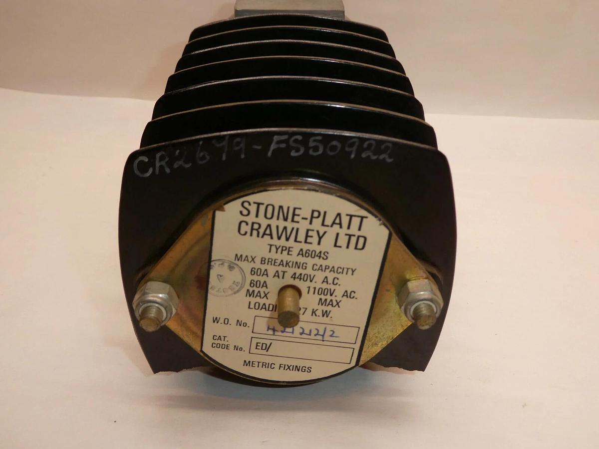 (NEW) STONE-PLATT CRAWLEY LTD A604S 60A 440Vac 8P 3Pos Rotary Switch *Chip*