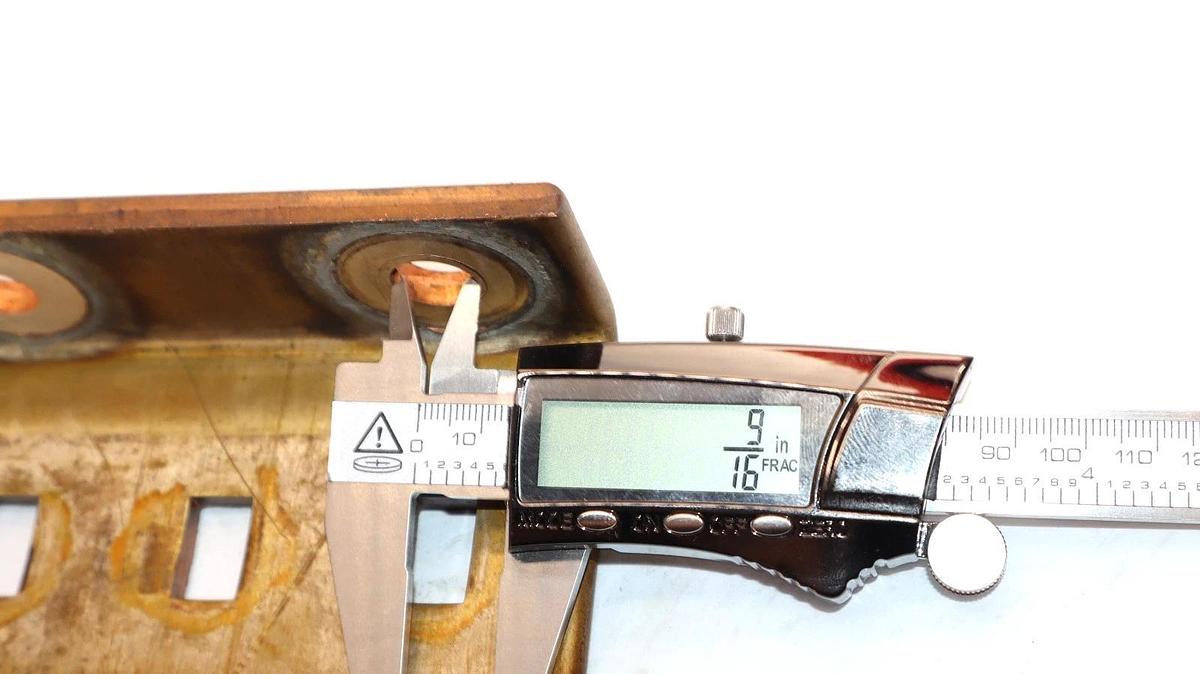 Used 5" x 2-1/2" x 1/4" Copper L Buss Bar Buss Plate