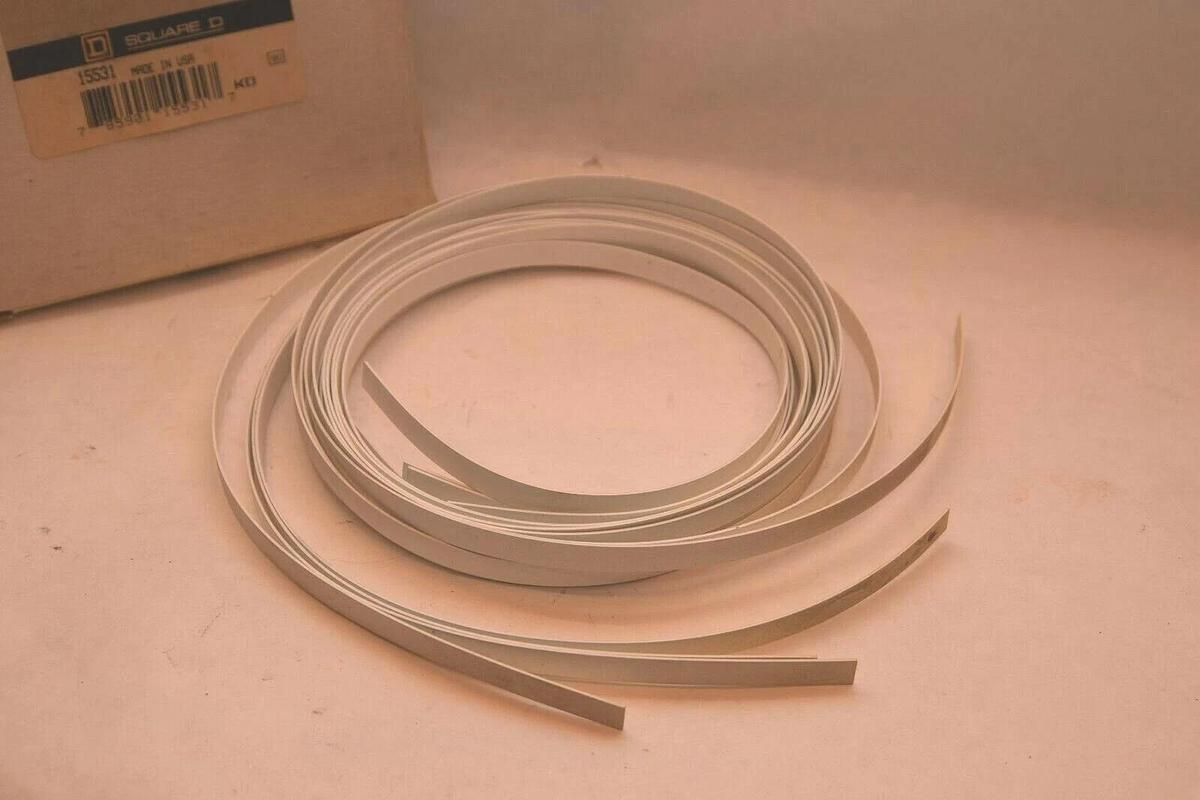 (NEW, LOT OF 5) SQUARE D 9080 GH-20 GH20 9080GH20 25' Blank Vinyl Marking Strip