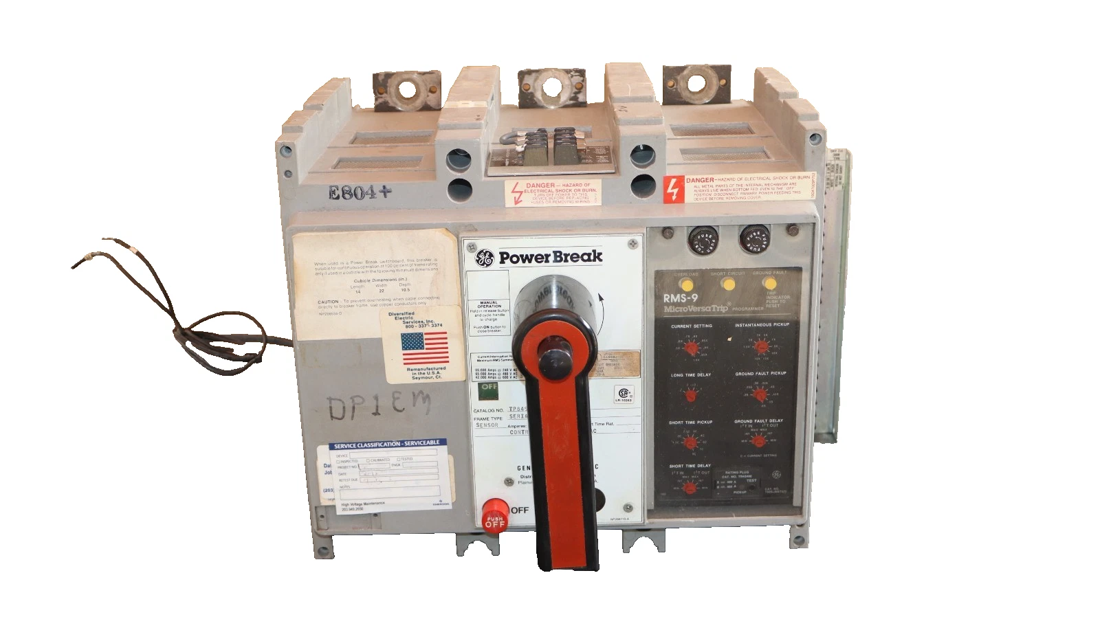 Refurbished GE General Electric Power Break Breaker 400A Amp TP84SSZE1 TR4S400 GF