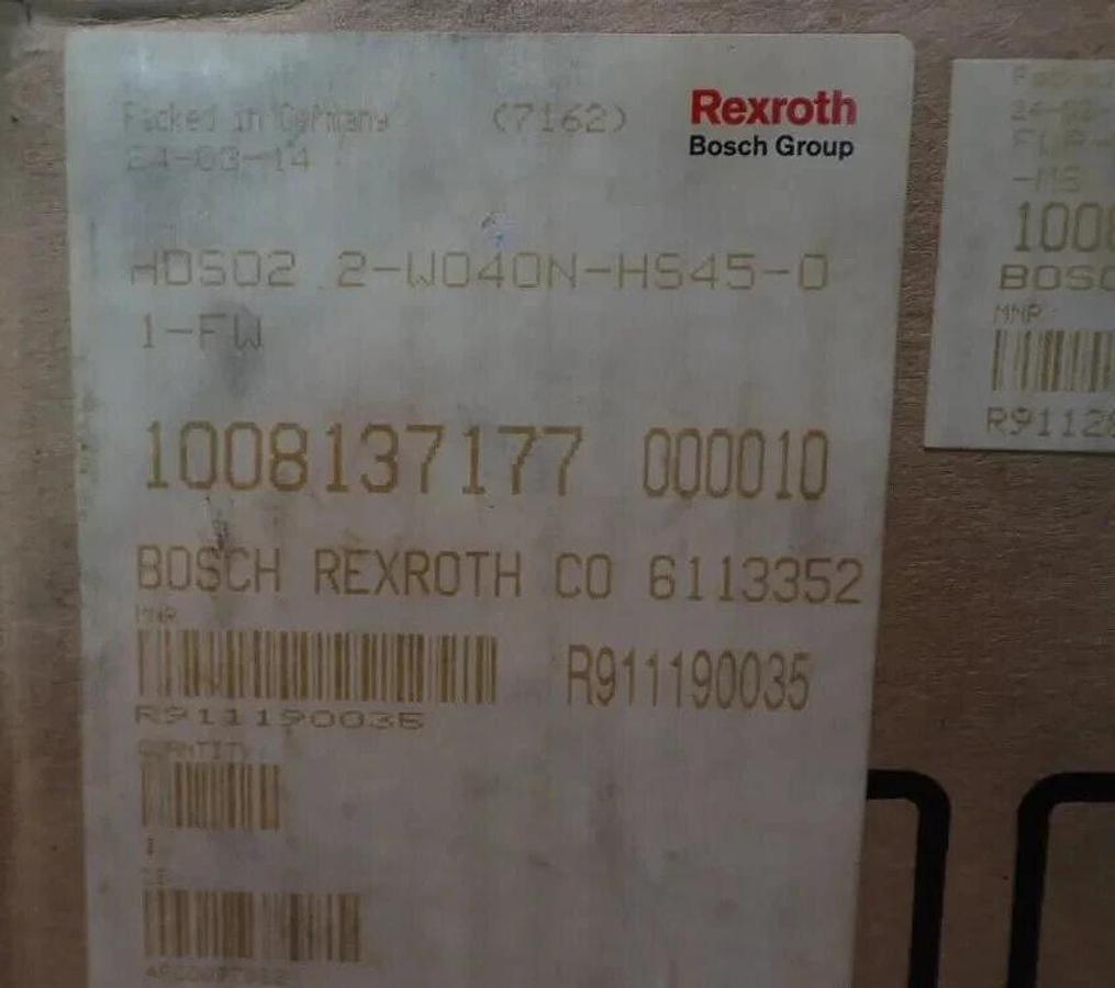 New Rexroth Bosch HDS02.2-W040N-HS45-01-FW Servo Drive, R911190035
