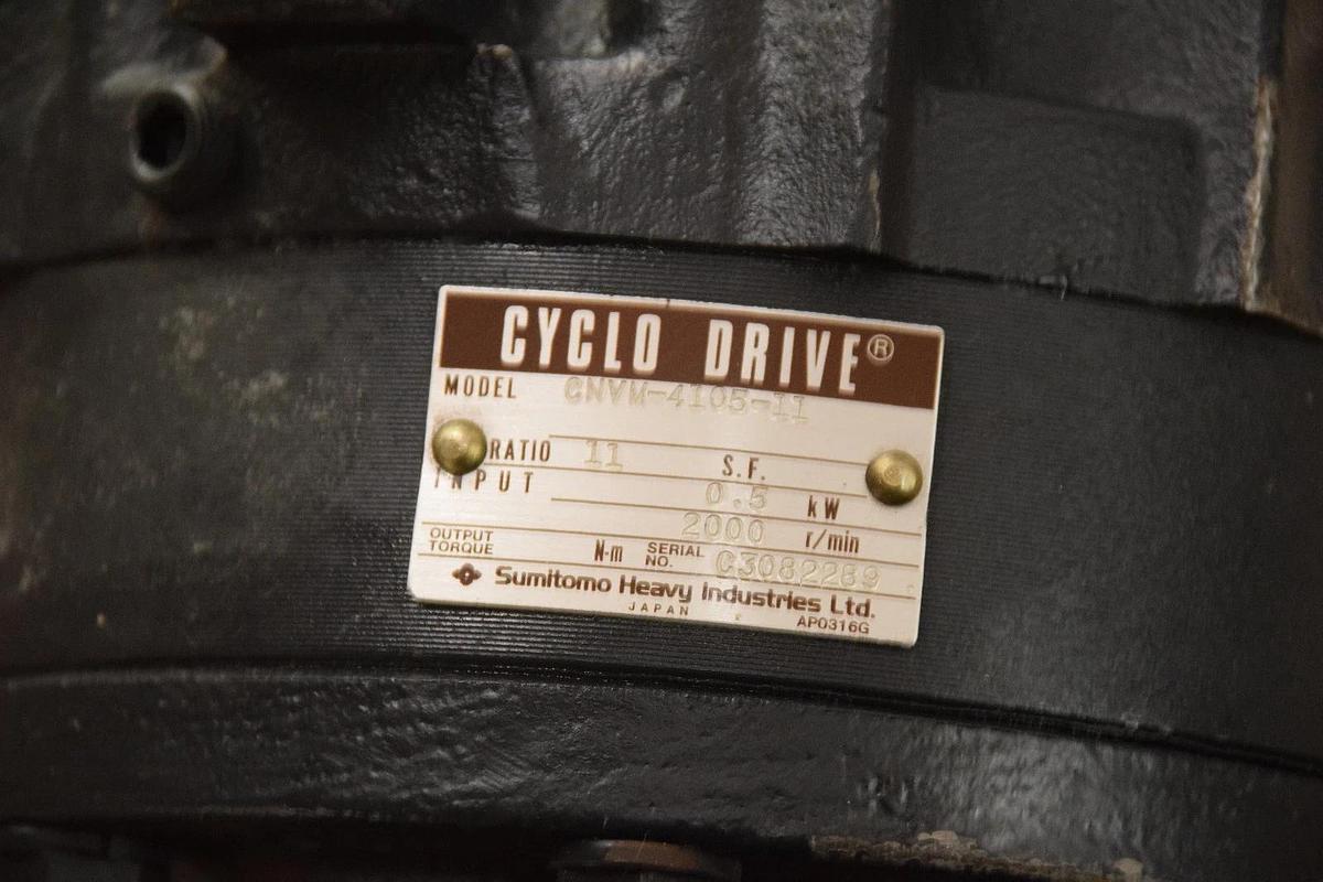 Used Mitsubishi HC-SFS52G1 0.5kW AC Servo Motor with Cyclo Drive CNVM-4105-11