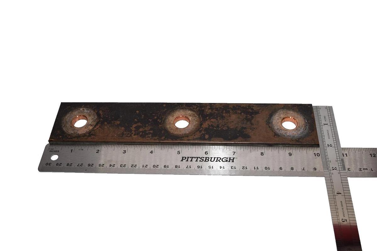 Used Buss Bar 10" x 2" x 1/4" Copper