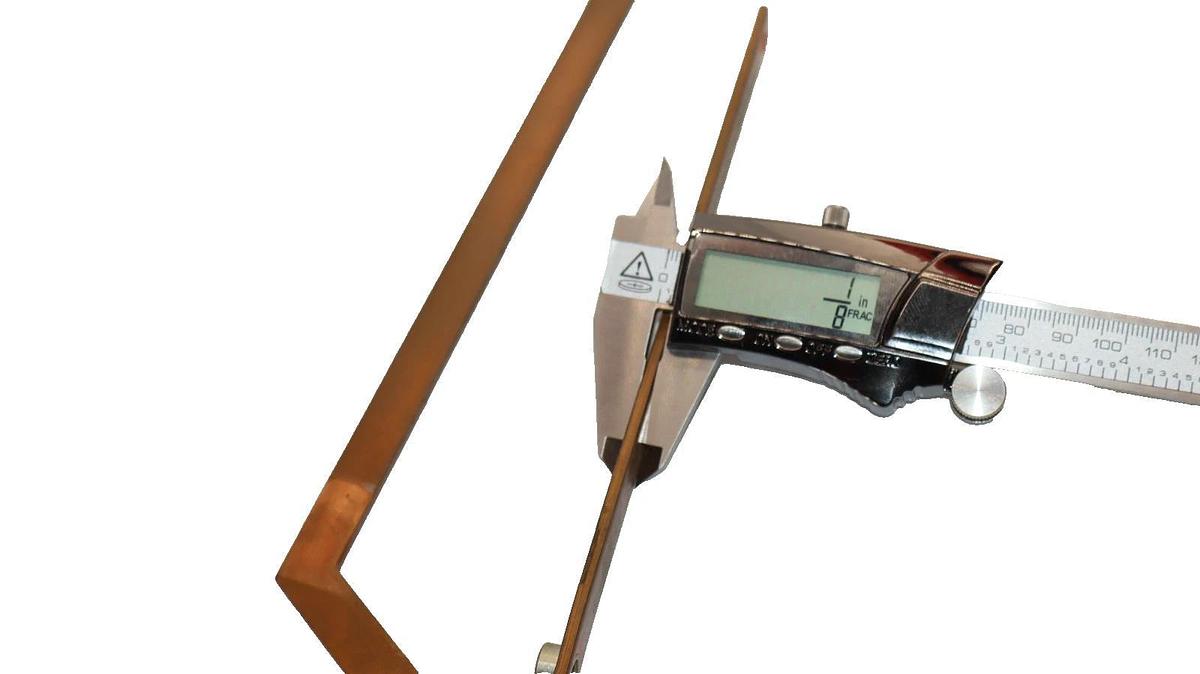 Used 12" x 1/2" x 1/8" & 7-1/2" x 1/2" x 1/8" Copper Buss Bar