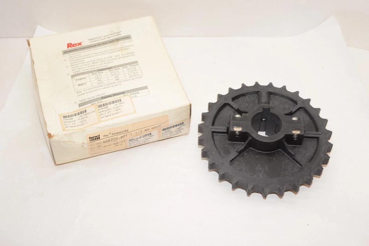 REXNORD Conveyor Sprocket  NS5700-27T 614-57-11 1-1/2 RD KWSS 27Teeth (NEW)