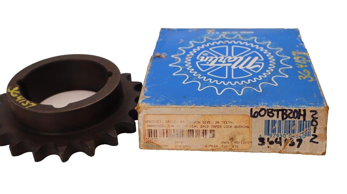 (NEW) MARTIN 60BTB20H 2012 Tapered Bushed Sprocket