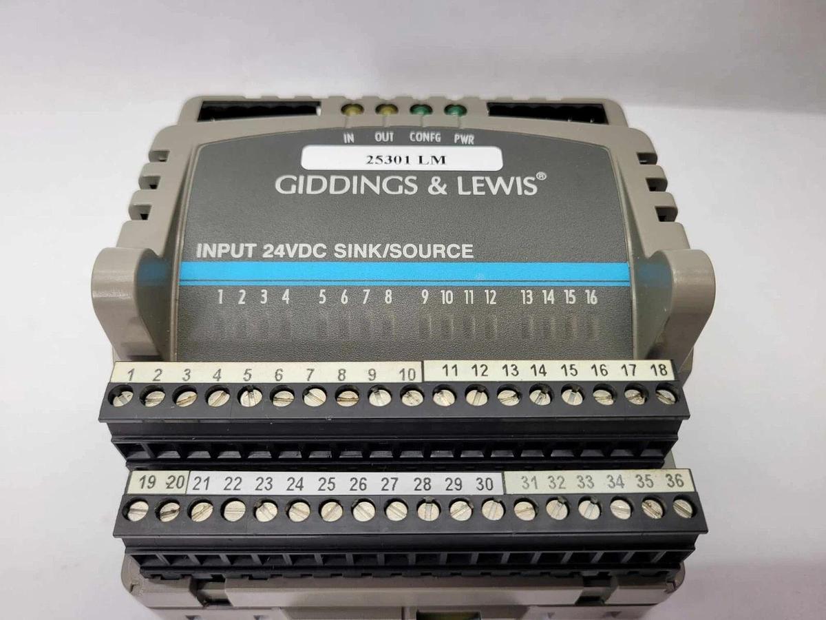 Used Giddings & Lewis Input 24vdc Sink Source M.1300.7372.R1 M 1300 7372 R1 *AS-IS*