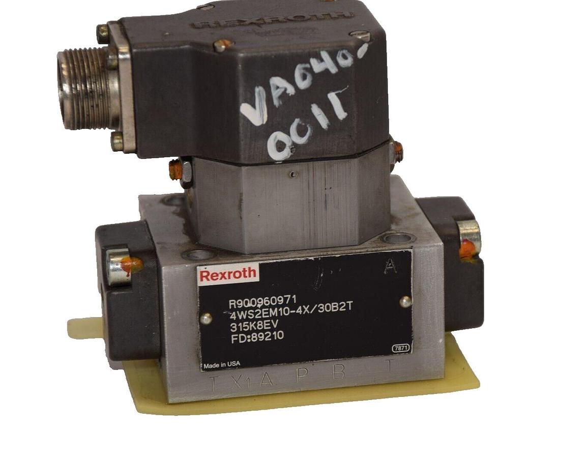 Used Rexroth Directional Servo Valve 4WS2EM10-4X/30B2T 315K8EV R900960971 *Refurb*