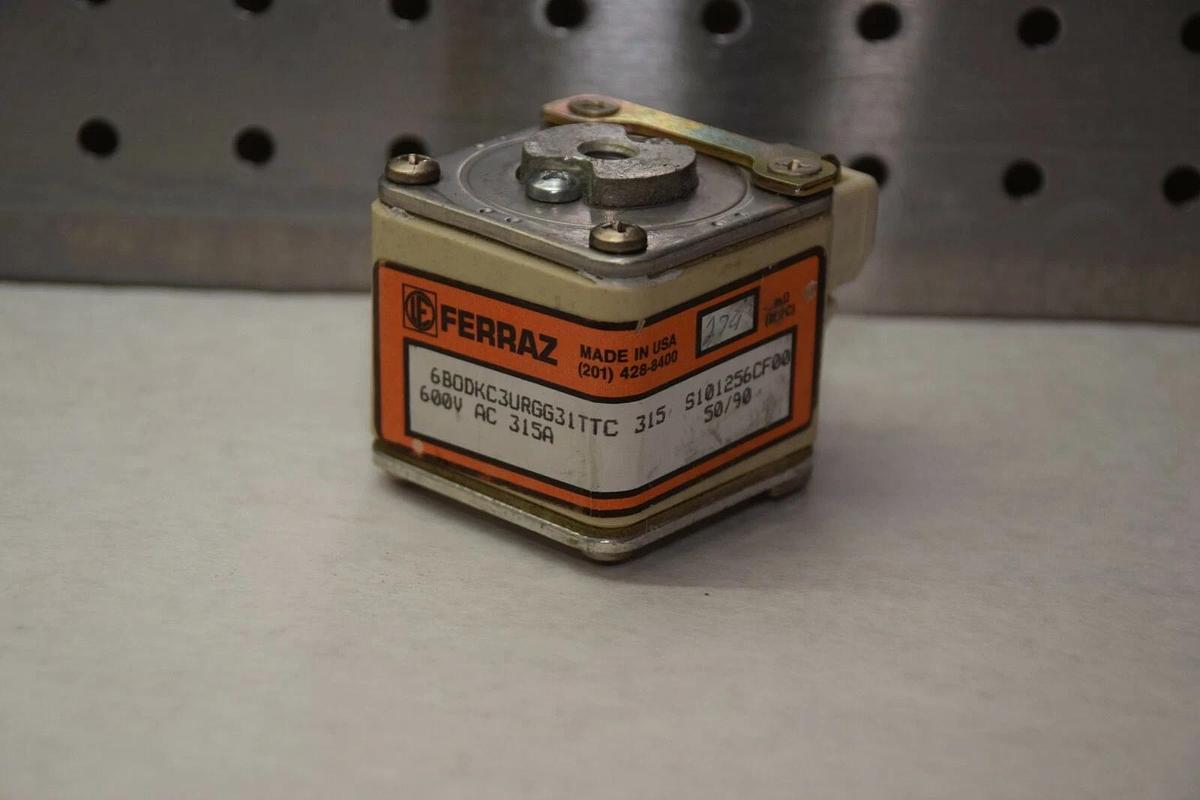 (NEW) FERRAZ 6BODKC3URGG31TTC 6BOK C3URGG31TTC 600V AC 315A FUSE