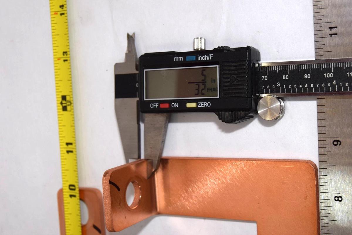 Used Buss Bar 10" x 8.5" x 5/3" & 8.5" x 3.5" x 5/32" Copper (Lot of 2)