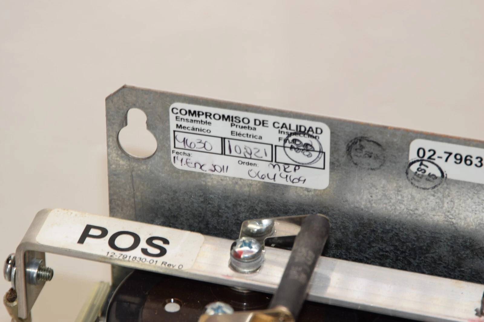 Used EMERSON /LIEBERT 02-796340-53 02/796340-53/3 F101-F102 125A 660V Capacitor Tray