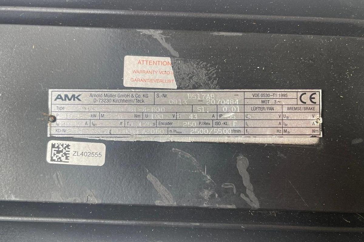 Refurbished AMK Motor DVSA05-10-41-4-D00 DVSA0510414D00 10.5kw  Rebuilt