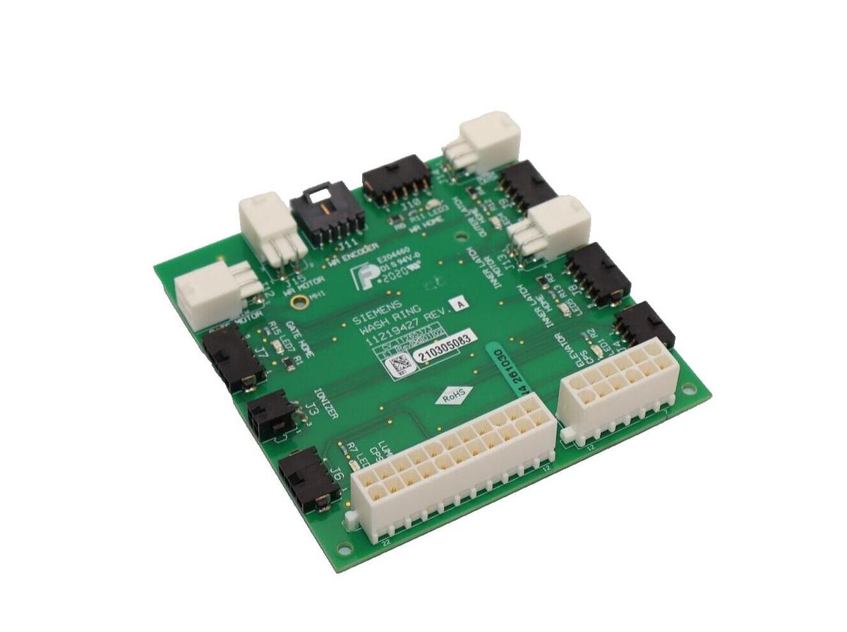 Used SIEMENS 11219427 Rev A , CV_11265373 , E204460 Wash Ring Circuit Board Card