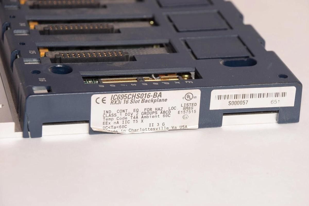 Used GE FANUC IC695CHS016-BA RX3i 16-Slot Backplane