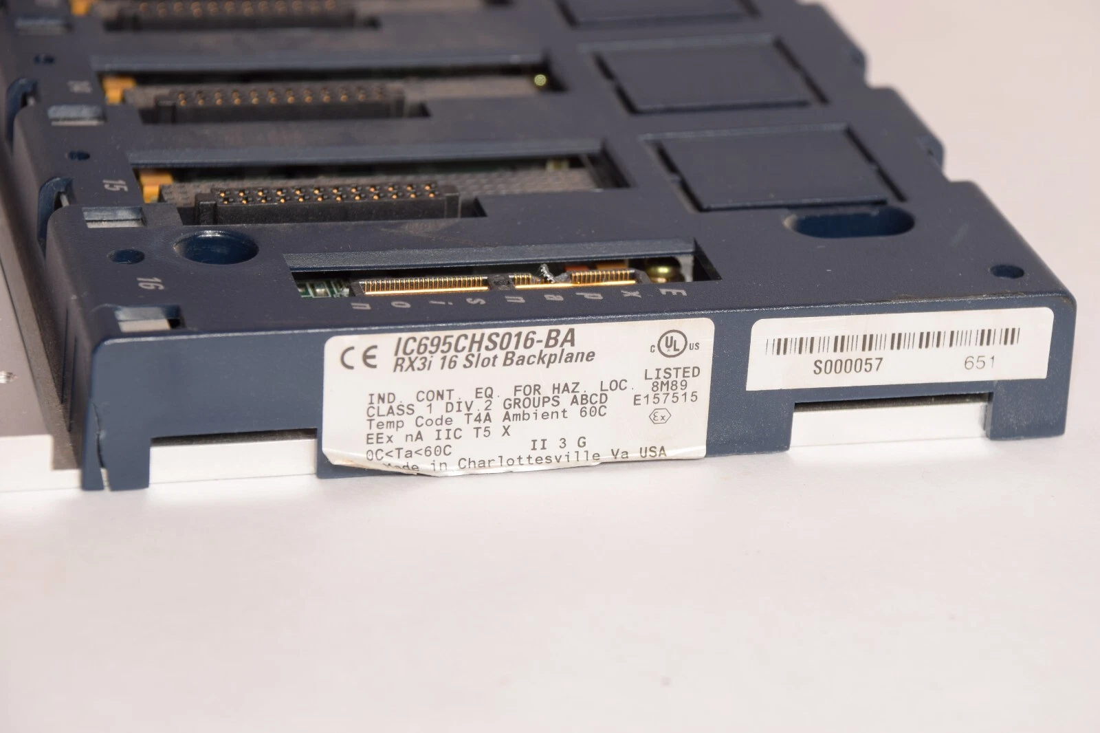 Used GE FANUC IC695CHS016-BA RX3i 16-Slot Backplane