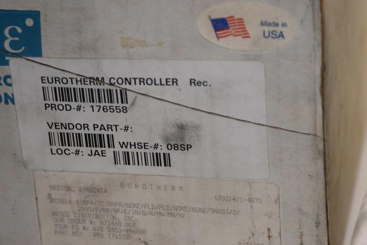 (NEW) EUROTHERM 818P4/TC/RVPR/ 176558 100-240Vac 48-62Hz 8.5W Temp. Controller
