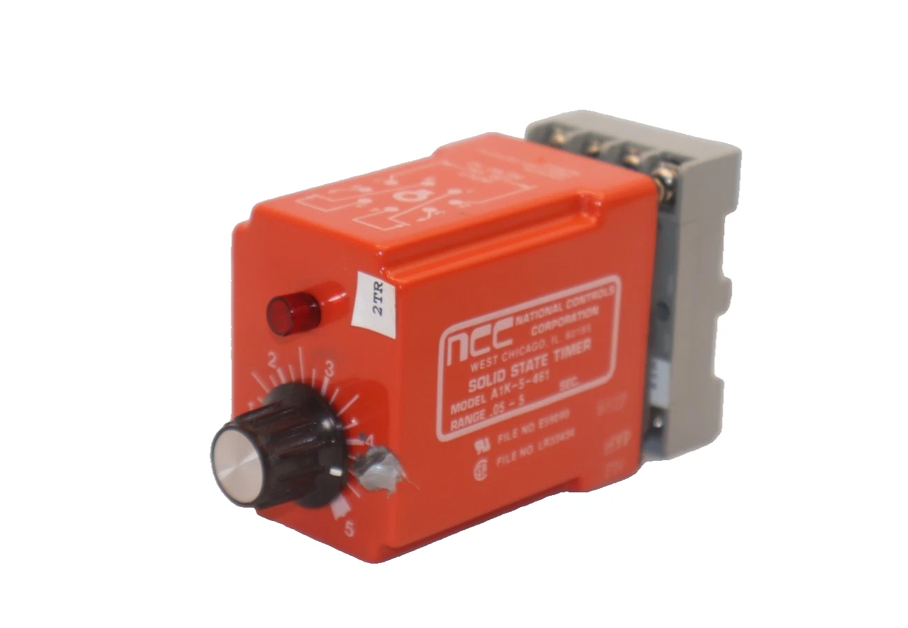 Used NCC A1K-5-461 , A1k5461 , .05-5 Seconds Solid State Timer