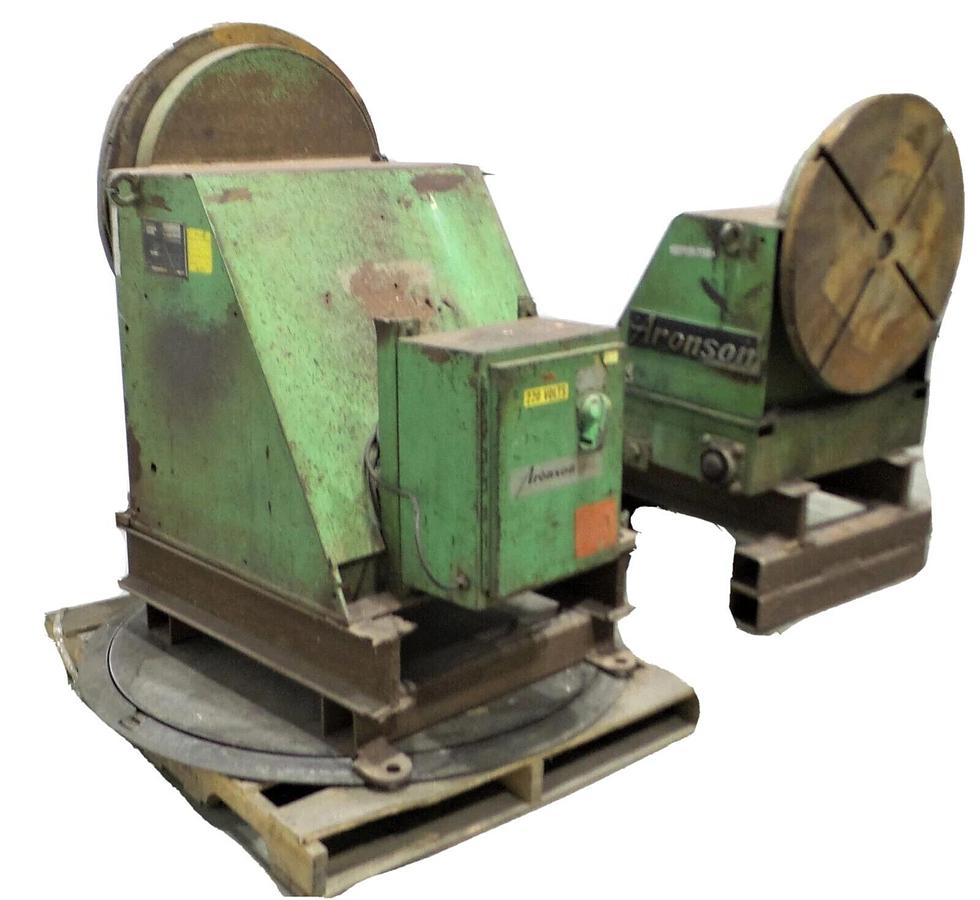 Used Aronson Headstock / Tailstock Positioner HS2 with Rotational Torque 30" head