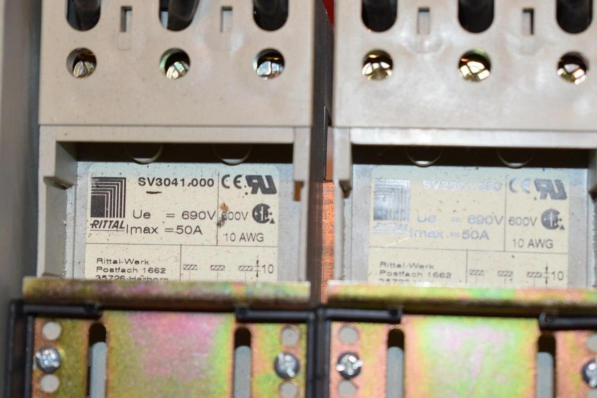 Used RITTAL RILINE BUSBAR SYSTEM SV3442 SV3041.000 250A 500V