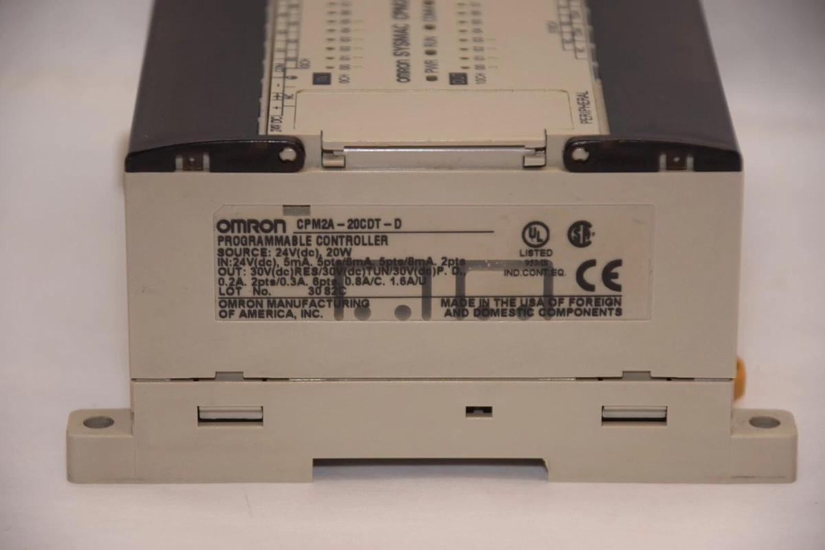(NEW) OMRON CPM2A-20CDT-D 24V 20W Programmable Controller