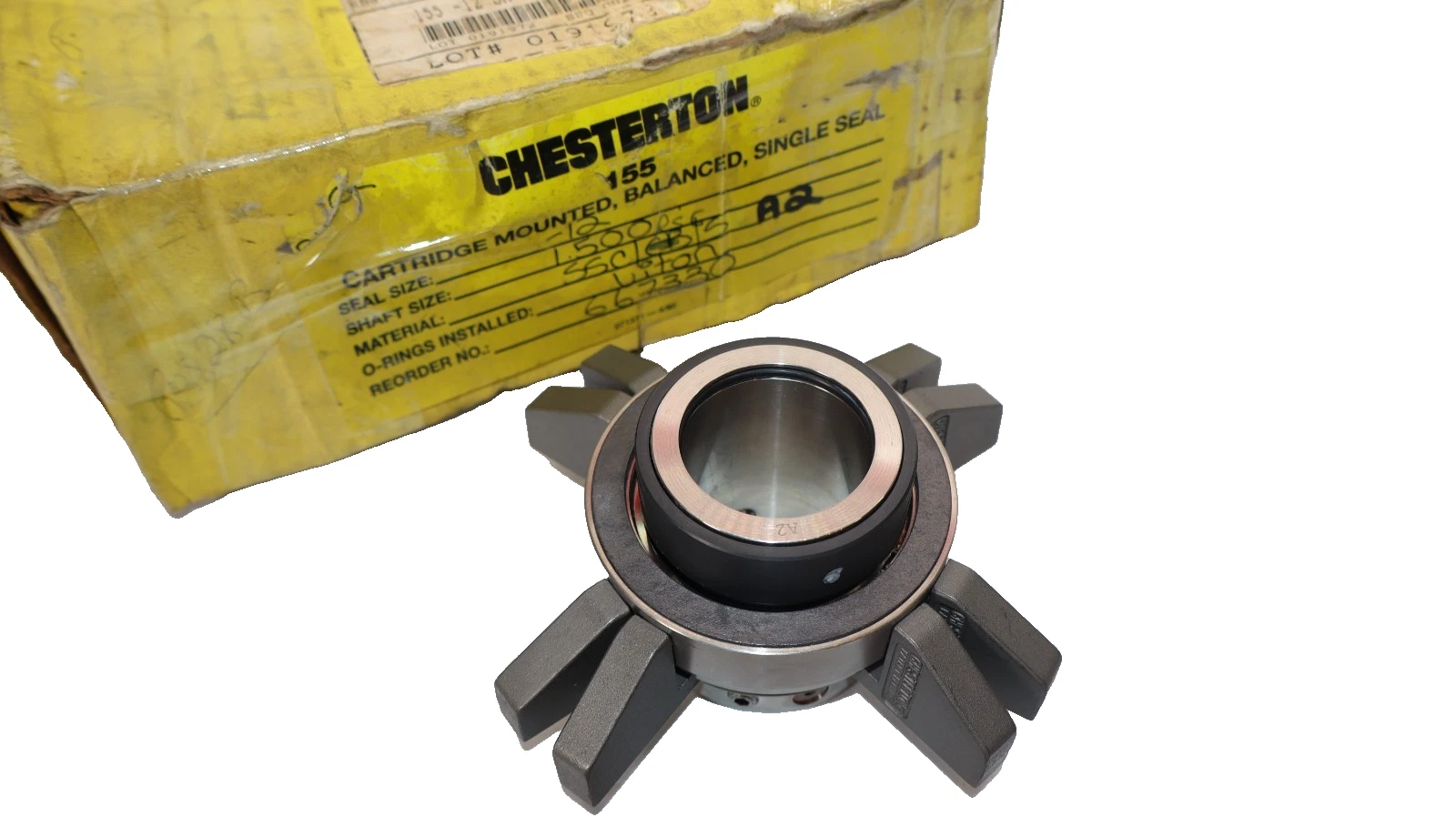 Chesterton Cartridge Mounted, Balanced, Single Seal 155 Seal 12 Shaft 1-1/2" New