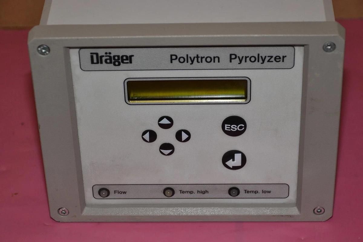 Used DRAGER POLYTRON PYROLYZER 8314330 ARUF-0020 Tu(min)=5deg.c (max)=35deg.c