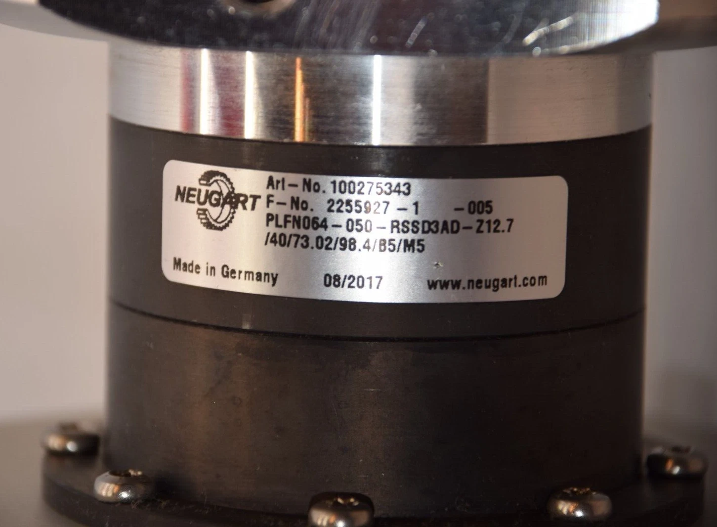 Used Ametek Pittman EC083A-40C0-A07 Motor Neugart Gearbox 100275343 PLFN064-050-RSSD3