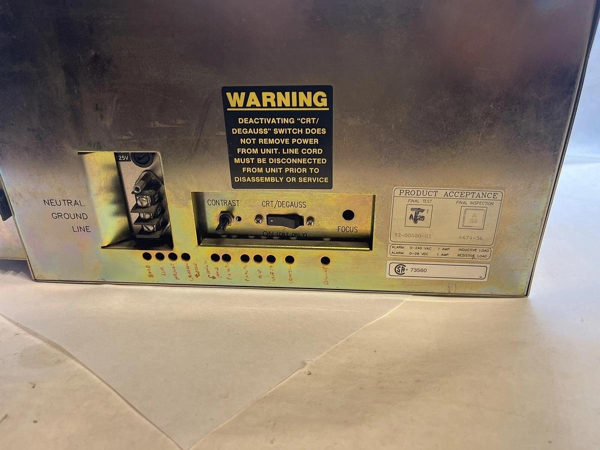 Used Modicon PanelMate Plus, MM-PMC3-000, 92-00400-02 CRT Display mmpmc3000 *AS-IS*