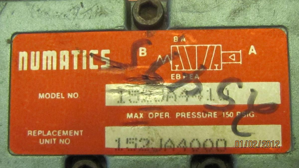 Used NUMATICS VALVE 152JA4410 152JA4000 150PSI