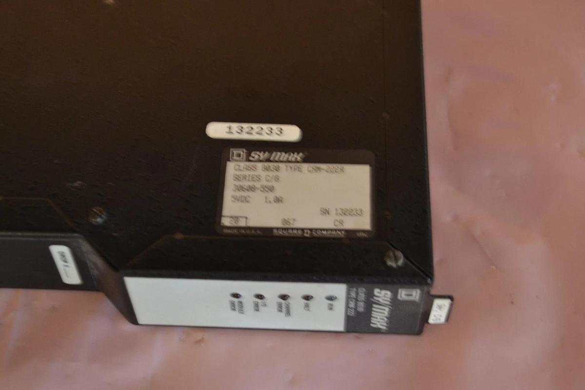 Used SQUARE D SY/MAX 8030 CRM-222R SERIES C/G 30608-550 5VDC REMOTE INTERFACE MODULE