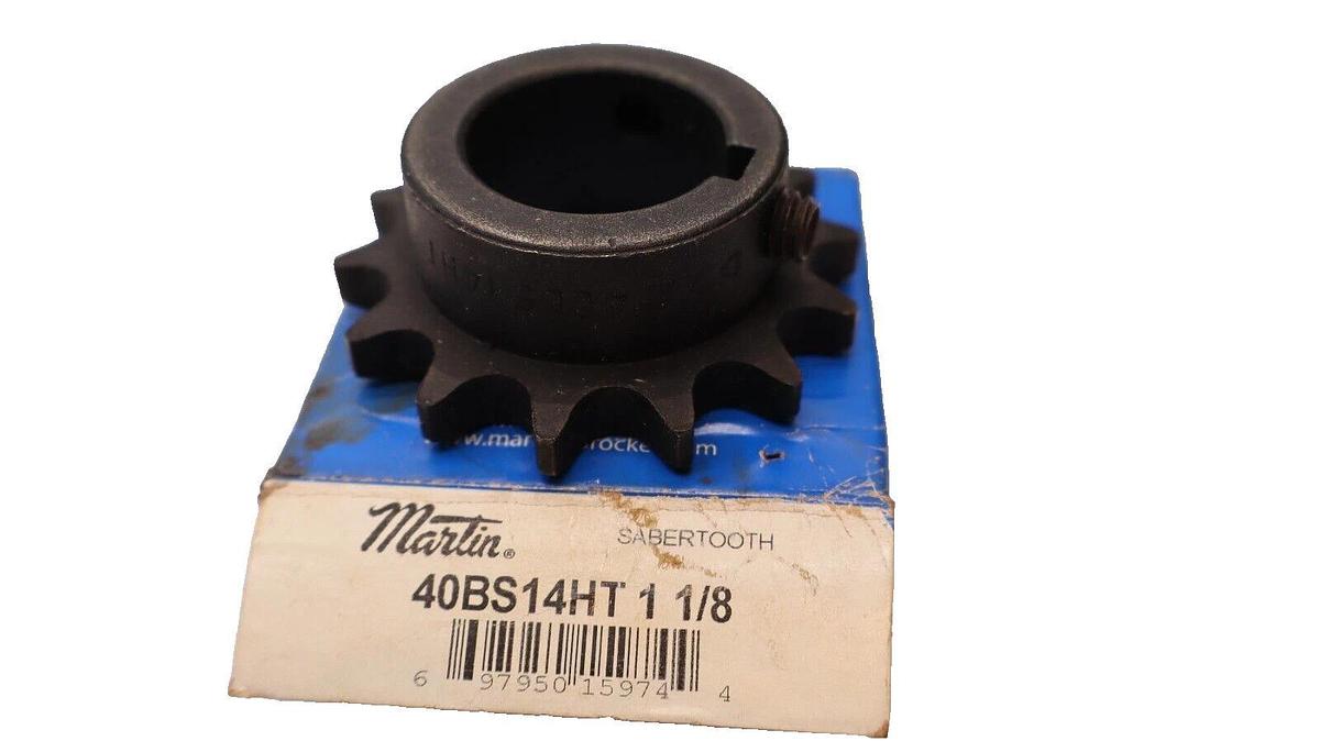 (NEW) MARTIN 40BS14HT 1-1/8" Bore Sprocket