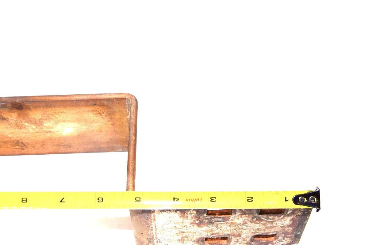 Used 25" x 3" x 1/4" (+4" offset Step) Copper Flat BusBar bus bar buss bar Stock