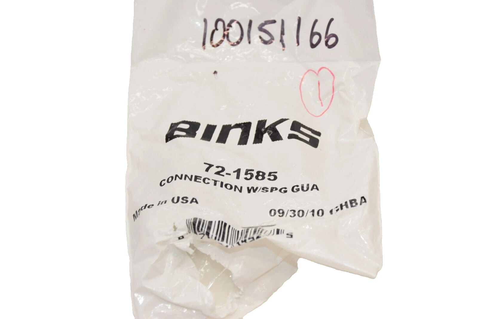 (NEW) BINKS 72-1585 , 721585 Connection With SPG GUA