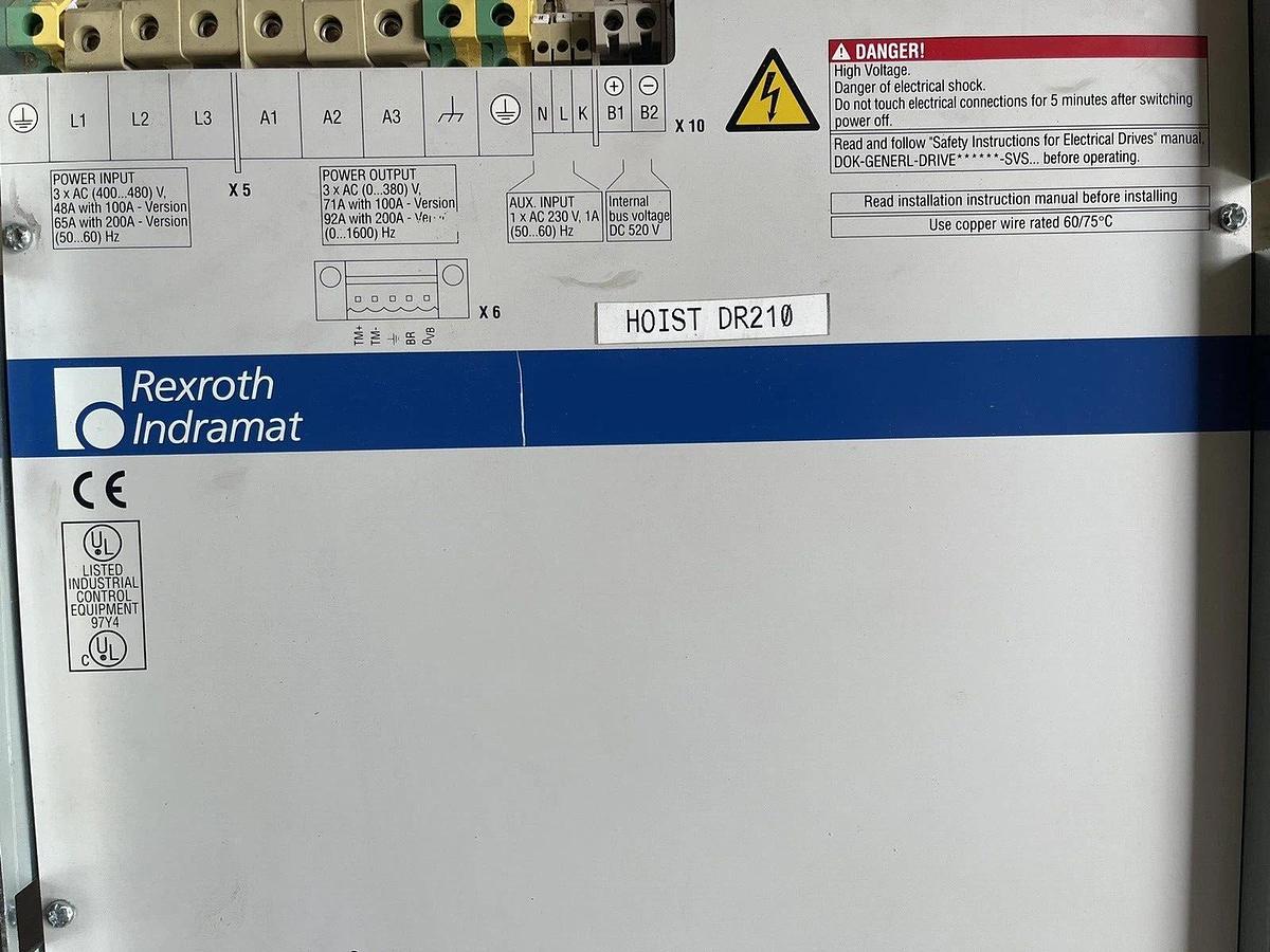 Used Indramat Digital A.C. Servo drive DKR03, DKR03.1-W200N-B FWA-DIAX03-AHS-03VRS-MS