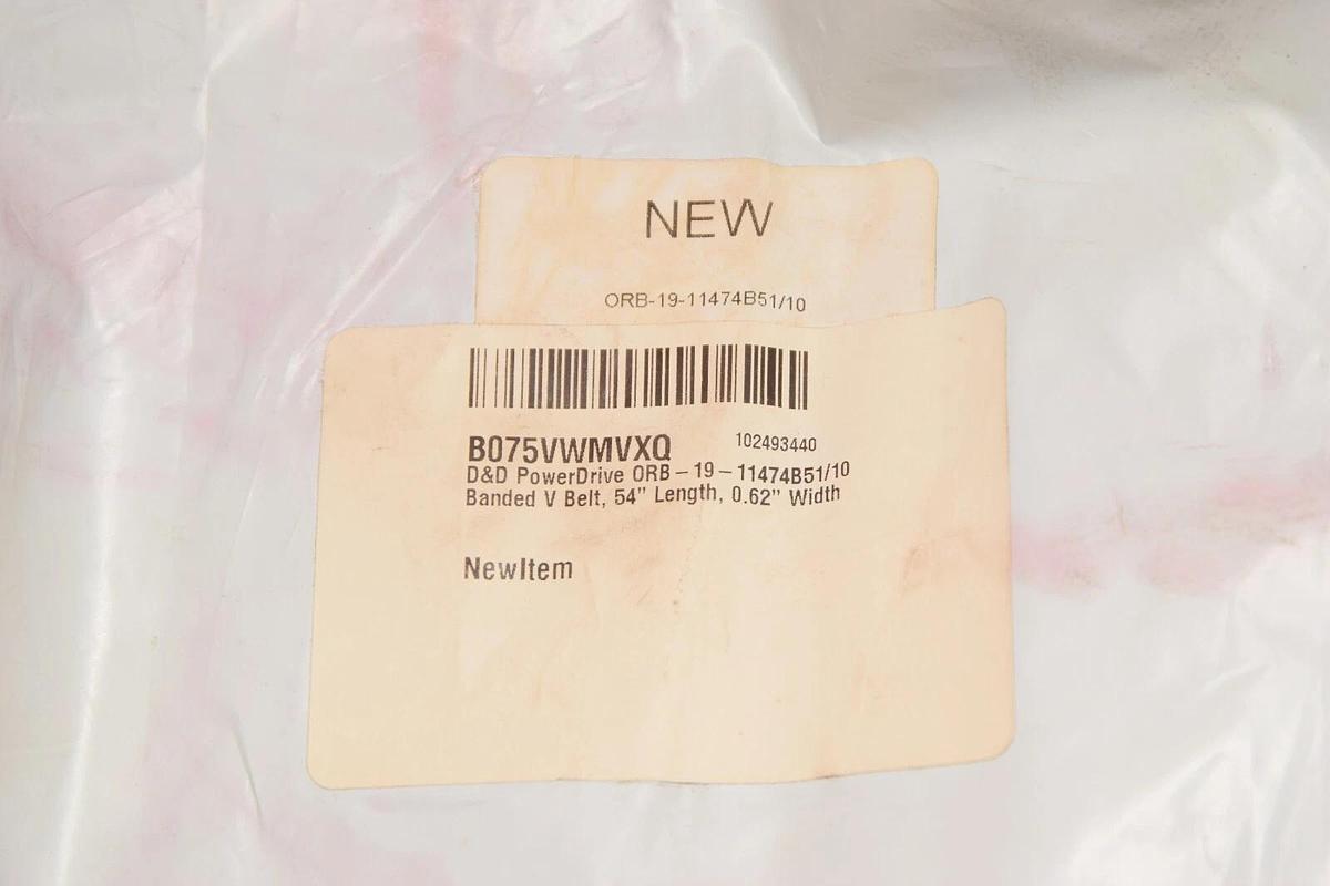 (NEW) D&D POWER B-51 10/B51 10 Rib 54" Length 0.62" Width Drive Belt