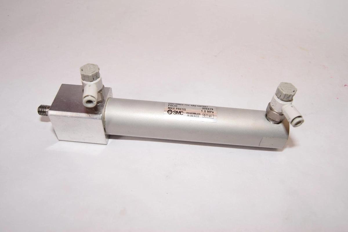 Used SMC Pneumatic Cylinder CDG1RN20-75Z-XA0-CDY007 CDG1RN2075ZXA0CDY007