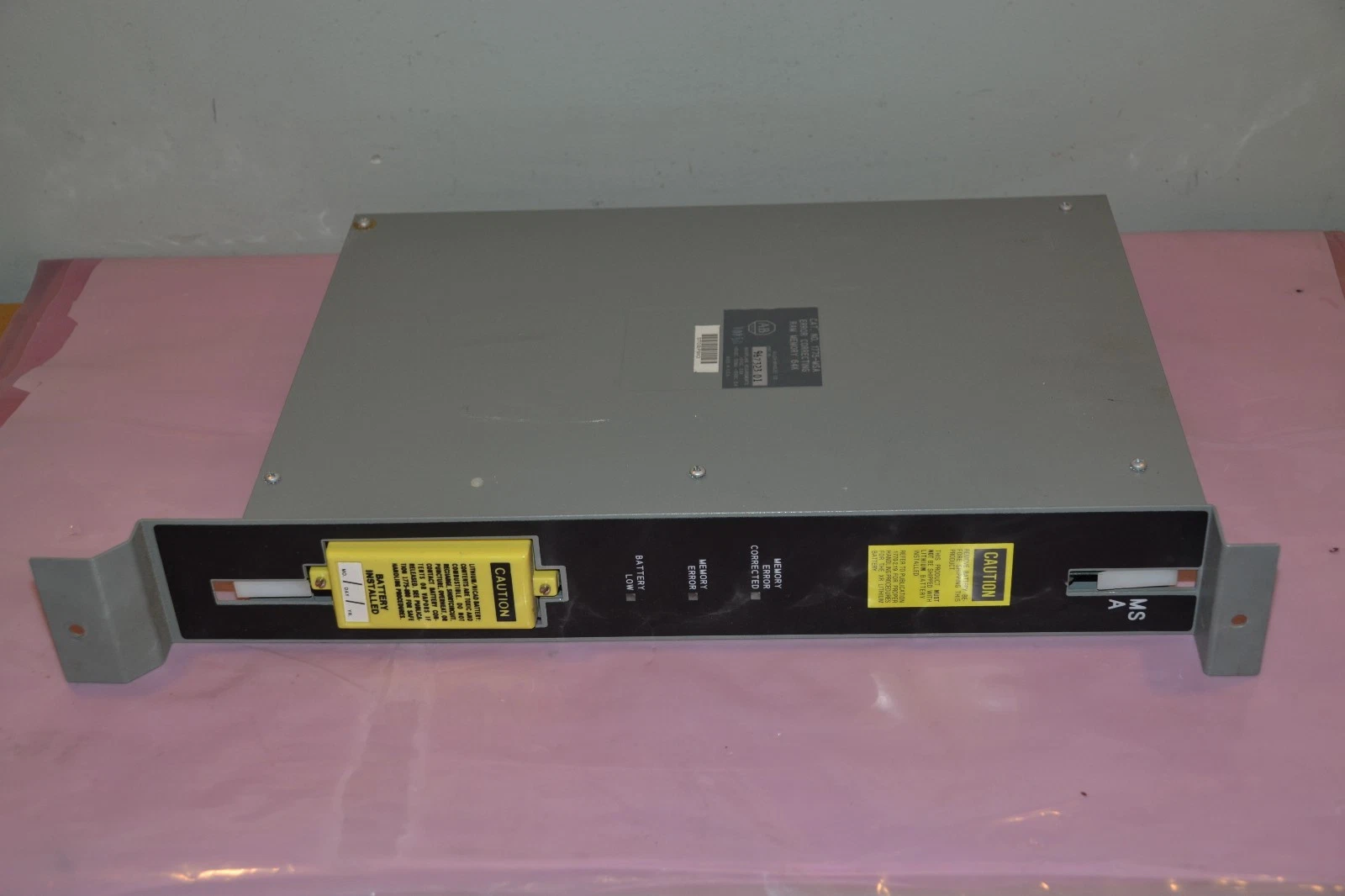 Used Allen Bradley Error Correcting RAM Memory 64K 1775-MSA 1775MSA 1775 MSA