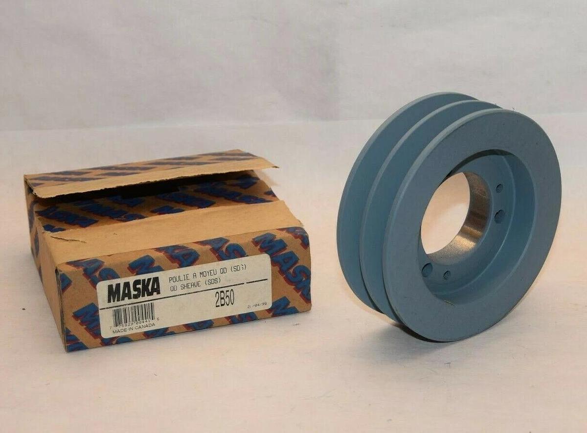 (NEW) MASKA 2B50 QD (SDS) Double Bushing Sheave