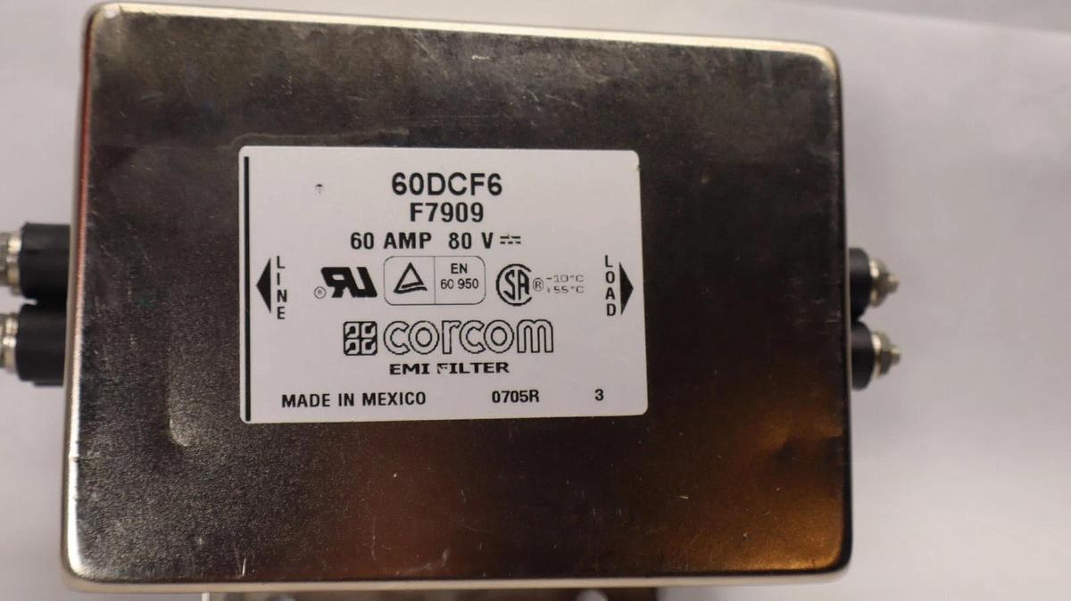 Corcom Power Line Filter F7909 60DCF 60 AMP 60A 80V EMI Filter (NOS)
