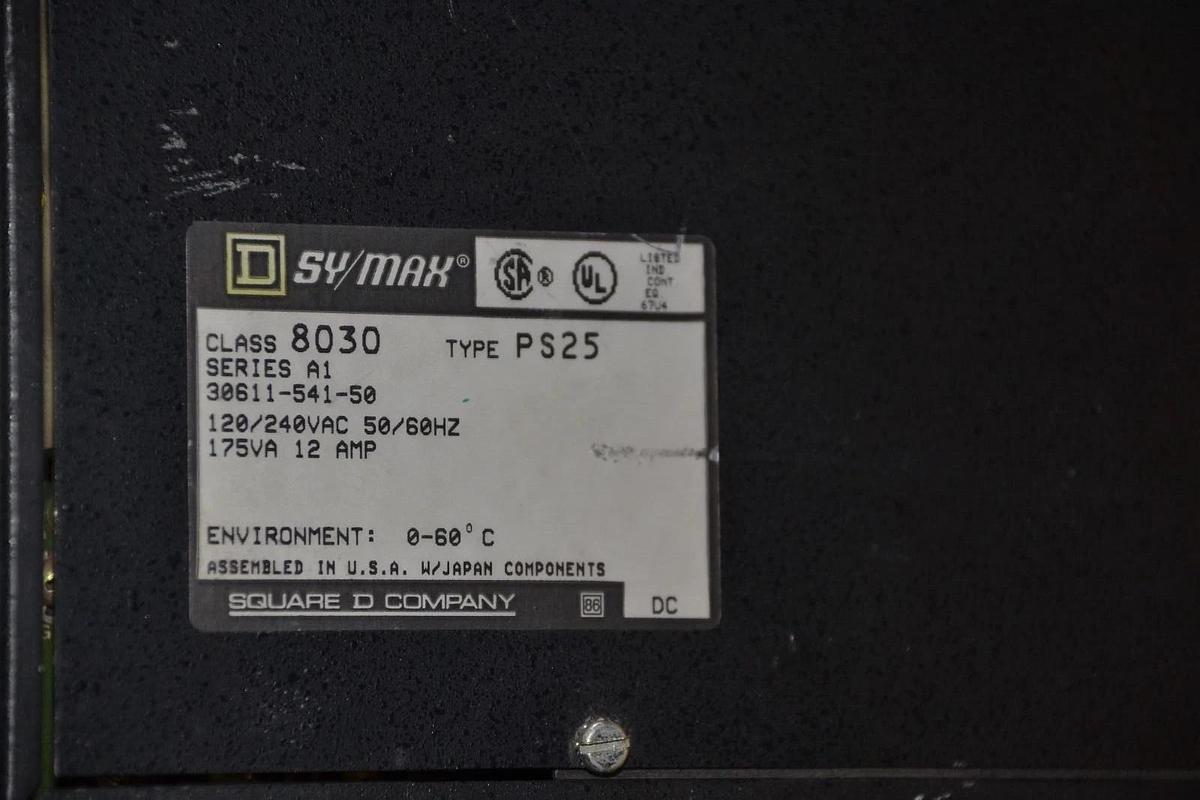 Refurbished (Refurbished) SYMAX Square D 8030-PS-25  8030PS25 8030 PS25 ser A1 SY/MAX