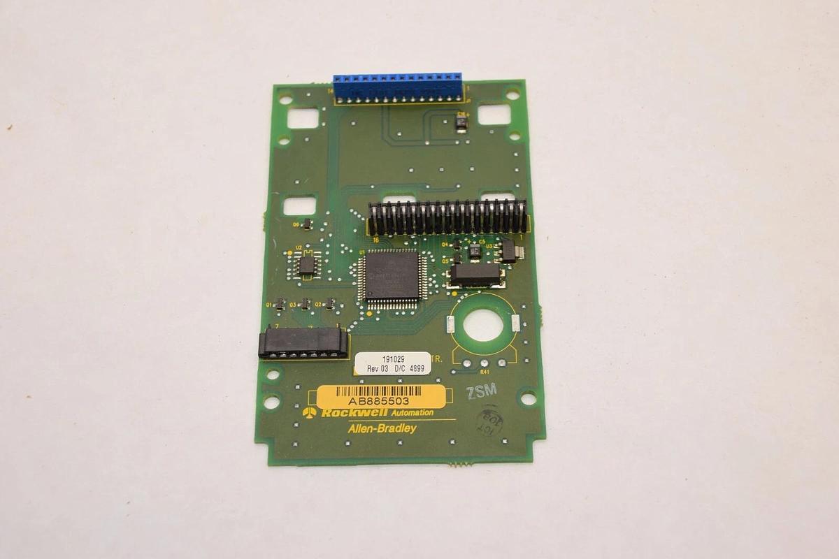 Used ALLEN BRADLEY 191029 Rev 03 , AB885503 Keypad Controller Base Board