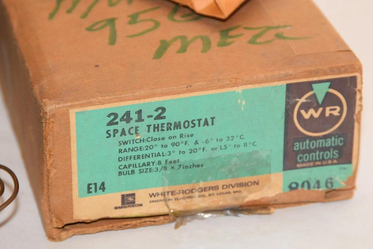 (NEW) WHITE RODGERS 241-2 2412 Space Thermostat