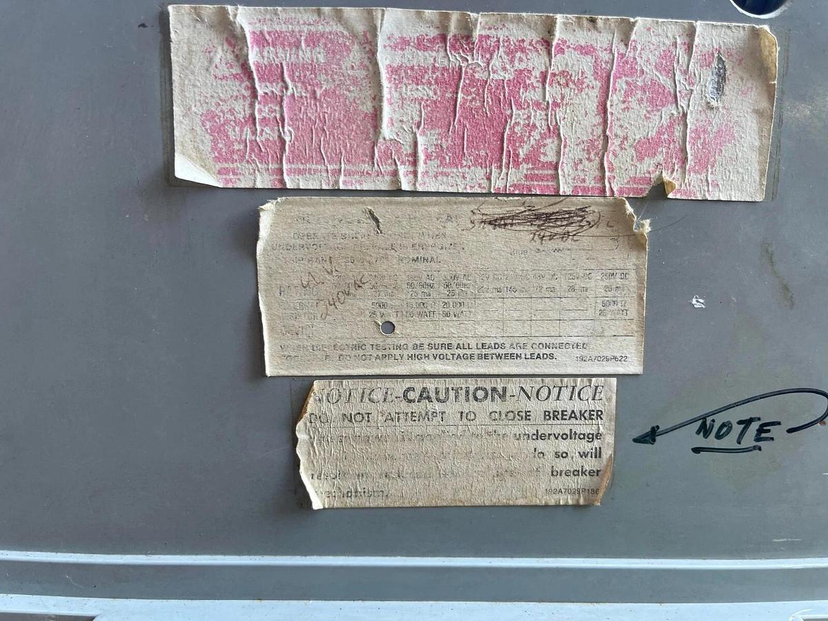 Used General Electric GE Power Breaker Manual Circuit Breaker TPR6620 2000 Amp 2000A