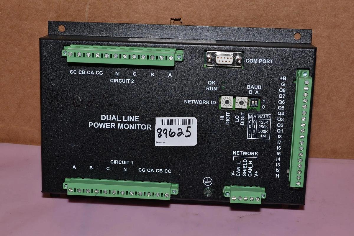 Used HORNER HE200ACM501A2 DUAL LINE POWER MONITOR