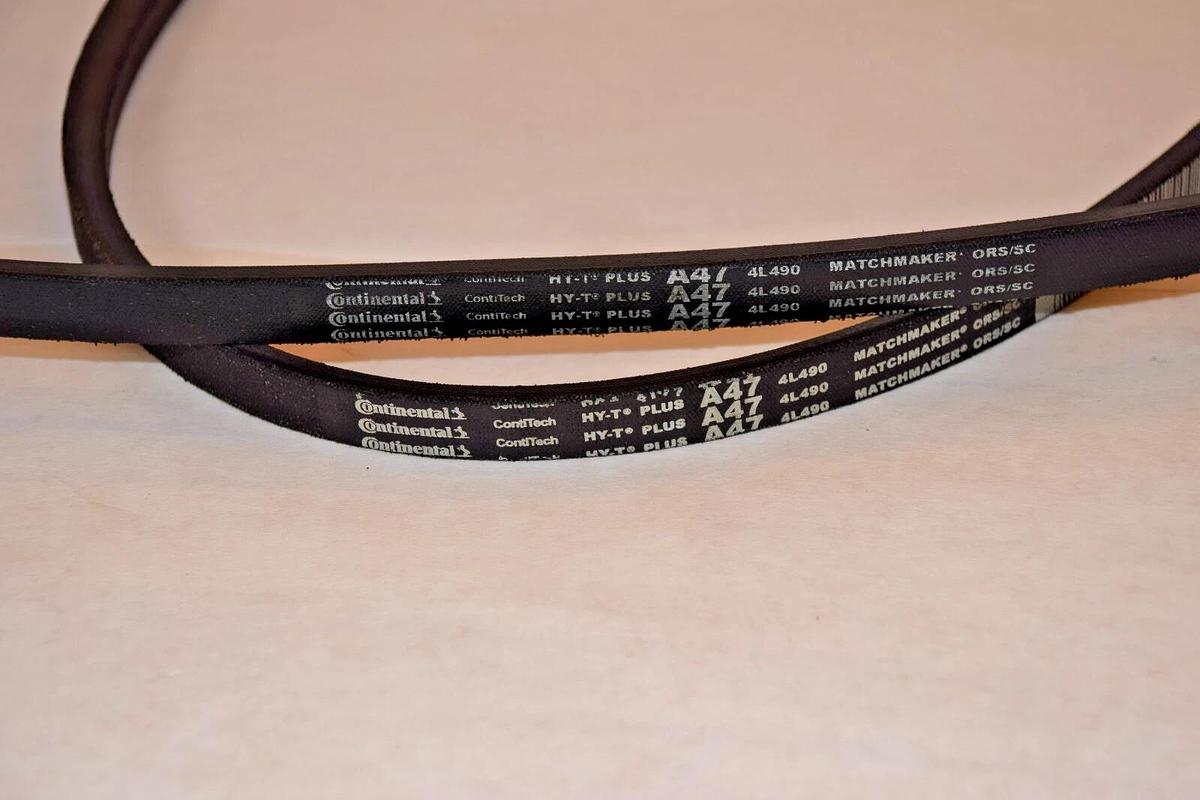CONTINENTAL Belt V-Belt A47 4L490 Matchmaker ORS/SC (New - Lot of 2)