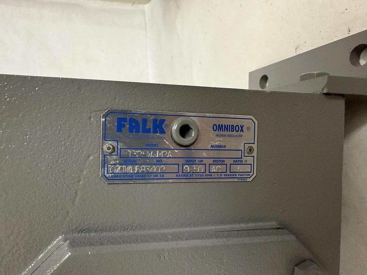 FALK Omnibox Worm Speed Reducer 1325WJM2A Ratio 5:1, 9.5 Hp (New)