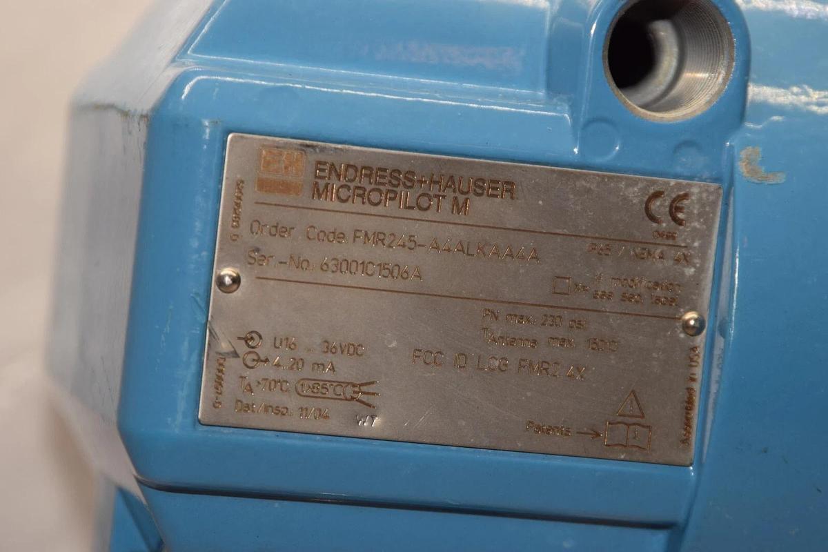 Used ENDRESS + HAUSER MicroPilot M FMR245 FMR245-A4ALKAA4A FMR245A4ALKAA4A 230psi