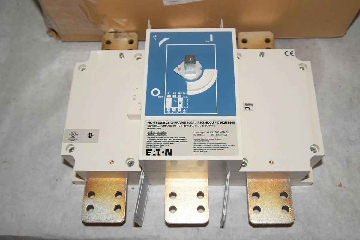 (New) Eaton YC362US800 R9G3800U / C362US800 800amp 3pole G frame rotary switch