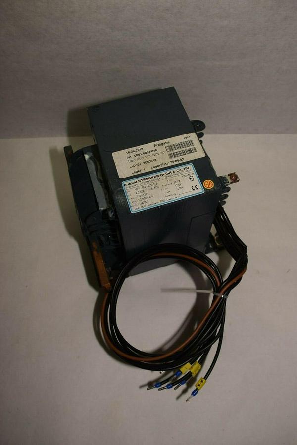Used AUGUST STRECKER GmbH & CO 1/0-1 0501-0004-015 2,0kVA 110V-120V TRANSFORMER