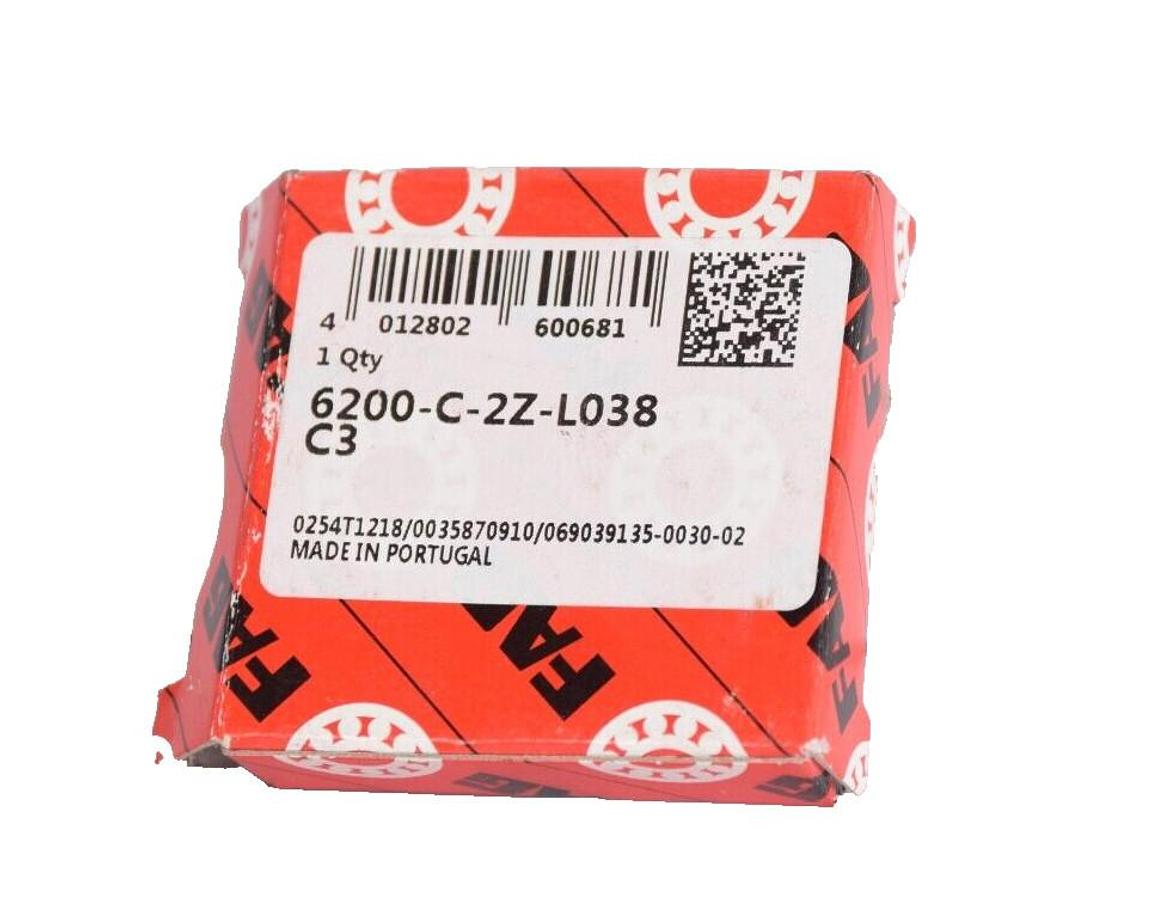 Used FAG Bearing 6200-C-2Z-L038C3  6200-C-2Z-L038 C3 6200C2ZL038C3 (New)